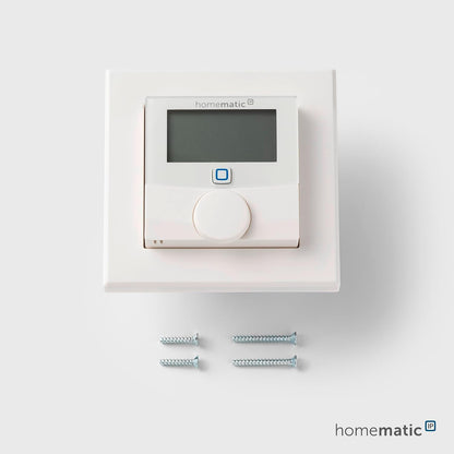 Termostat de perete Homematic IP cu iesire de comutare pentru intrerupatoare de marca
