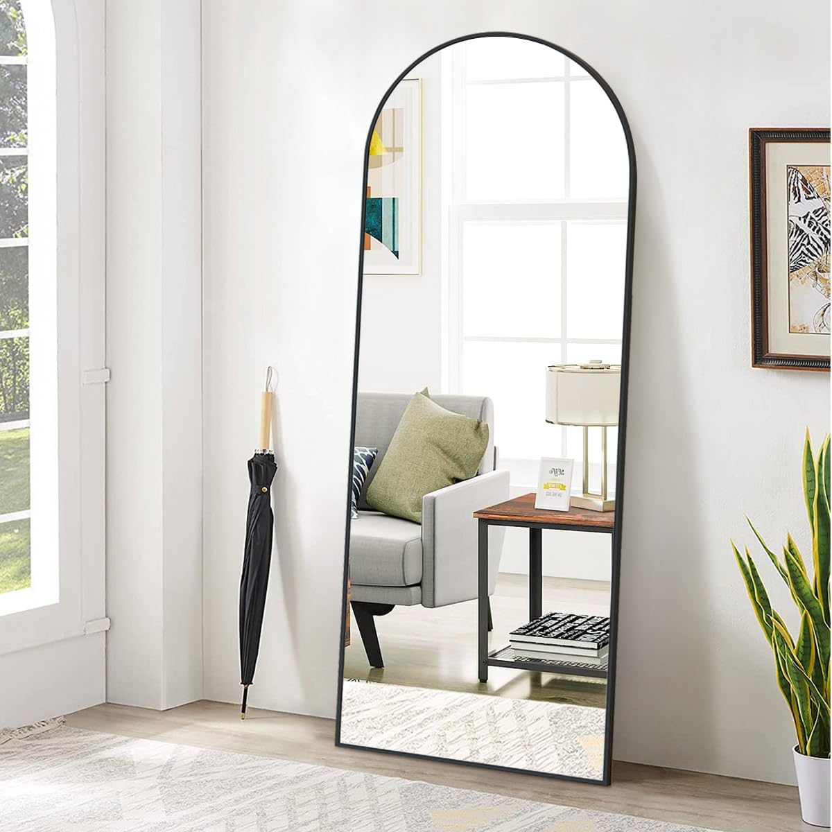 Oglinda Koonmi Arch Full-Body 45x144 cm rama aluminiu aurie