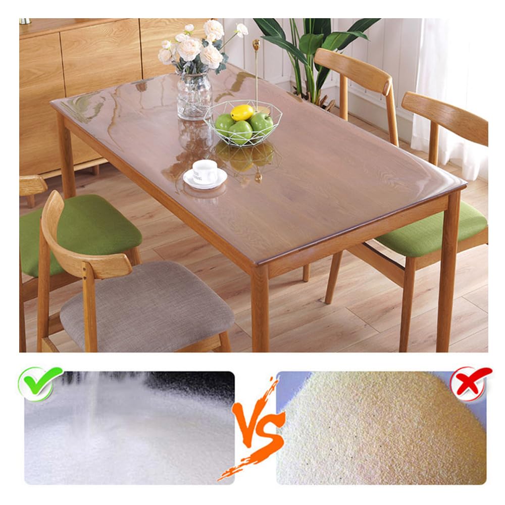 Fata de masa LAVOUP Transparent 2mm PVC 80 x 160 cm Rezistenta