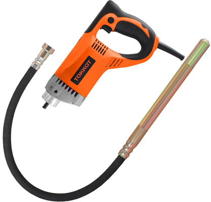 Vibrator electric TOKKOT pentru beton, 1300 W, tija de cupru 1,5 m