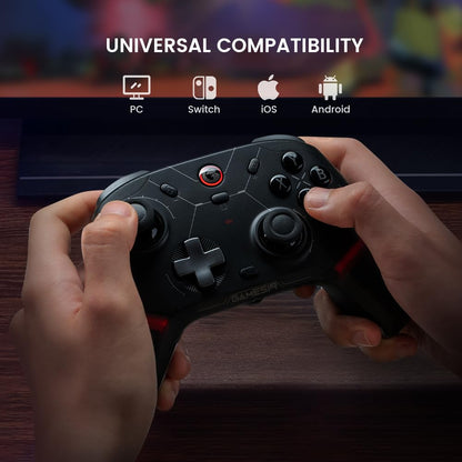 GameSir Cyclone 2 Wireless Controller - 1000Hz Polling Rate, TMR Joysticks, Hall/Micro 2-in-1 Triggers for PC/Switch/Android/iOS, PC Gaming Controller with Charging Dock (Black)