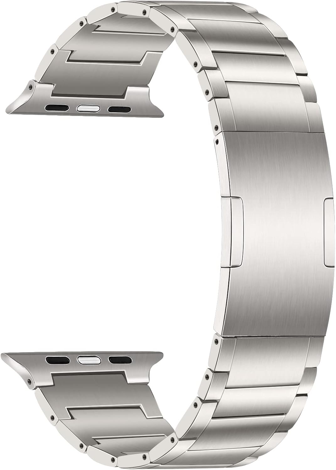 TRUMiRR 49 mm 46 mm 45 mm 44 mm 42 mm (Series 3 2 1) Compatible with Apple Watch Strap Titanium, Stainless Steel Link Bracelet Titanium Replacement Straps for iWatch Ultra 2/Ultra, Series 10/9/8/7/6/5