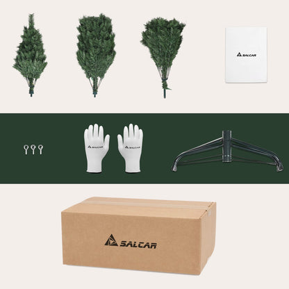 Brad artificial SALCAR 7ft 210 cm cu suport metalic stabil