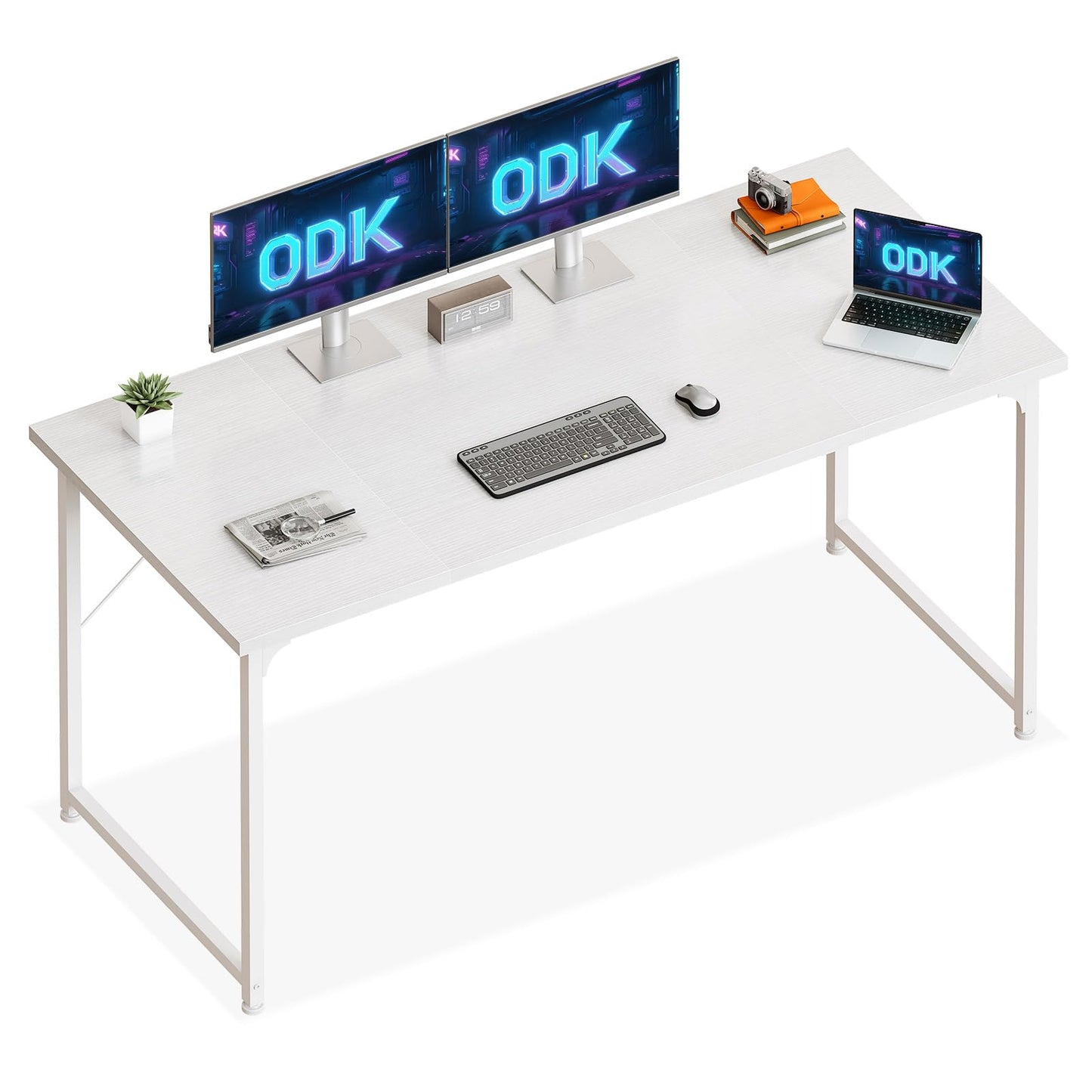 Birou ODK Small Desk 100x48 cm Alb Modern cu Sertar