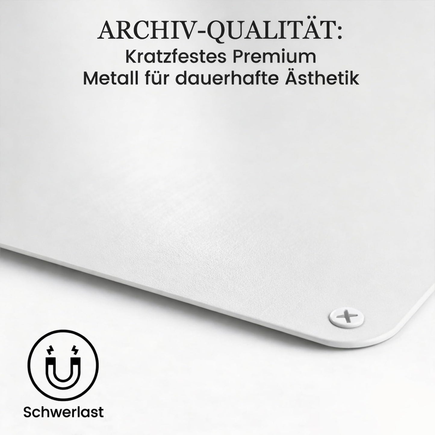Panou magnetic Qiytecno 30x50 cm alb metalic pentru magneti
