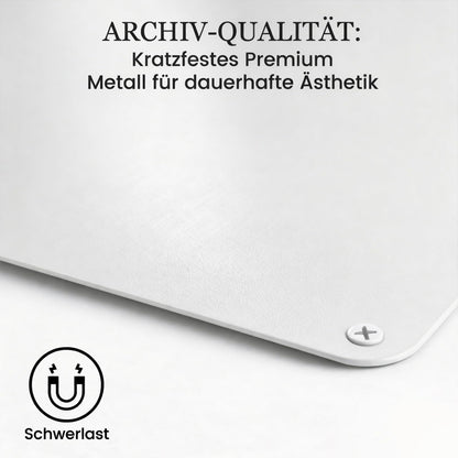 Panou magnetic Qiytecno 30x50 cm alb metalic pentru magneti