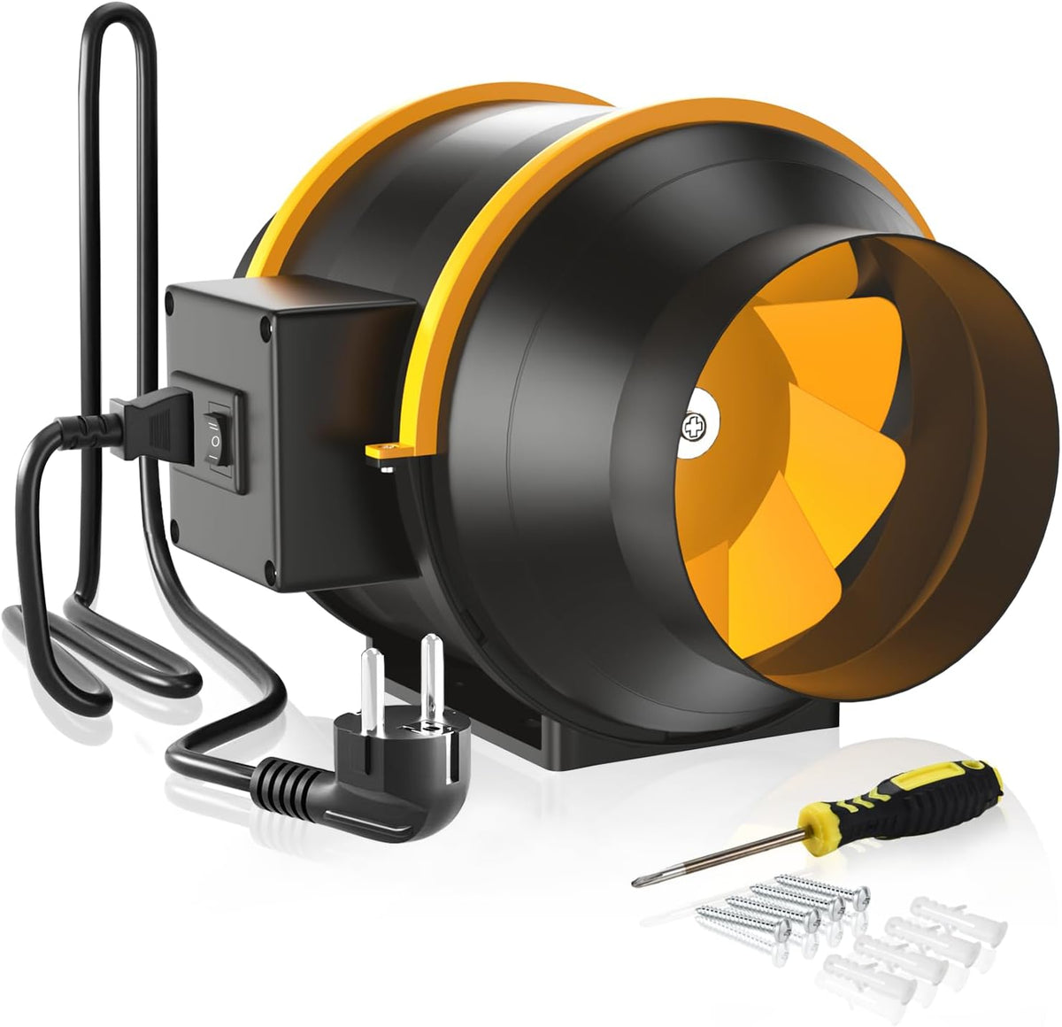 Ventilator de tubulatura FanGoFast 125 mm, 230 V, negru