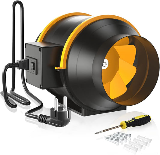 Ventilator de tubulatura FanGoFast 125 mm, 230 V, negru
