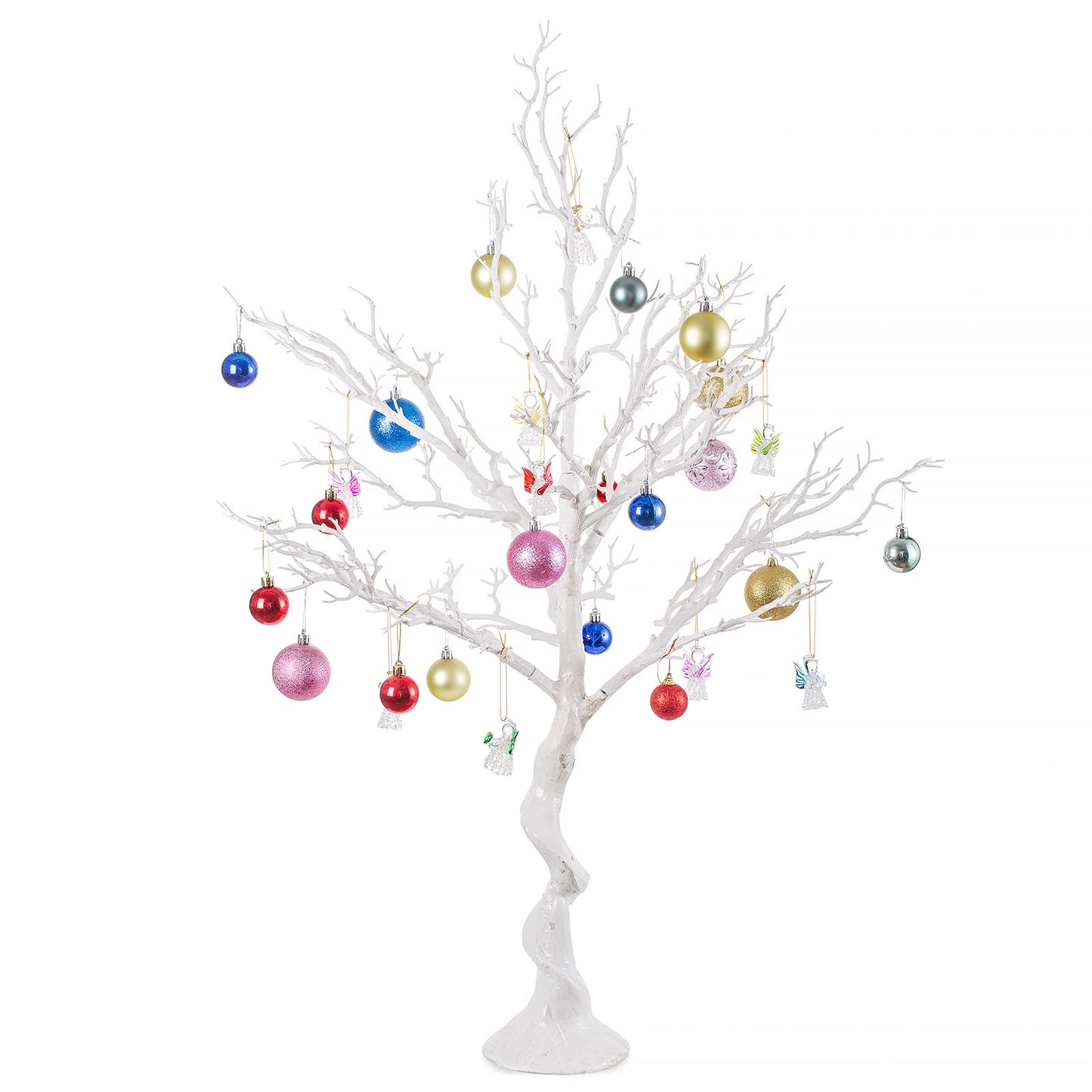 Brad decorativ NUPTIO Twig alb 75 cm pentru masa si vitrina