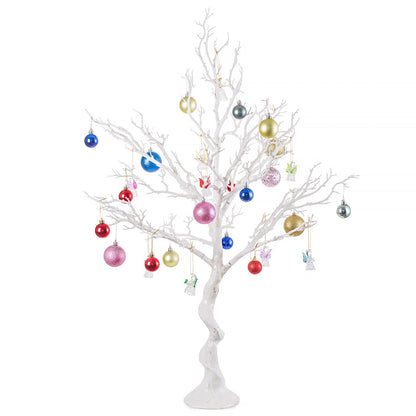 Brad decorativ NUPTIO Twig alb 75 cm pentru masa si vitrina