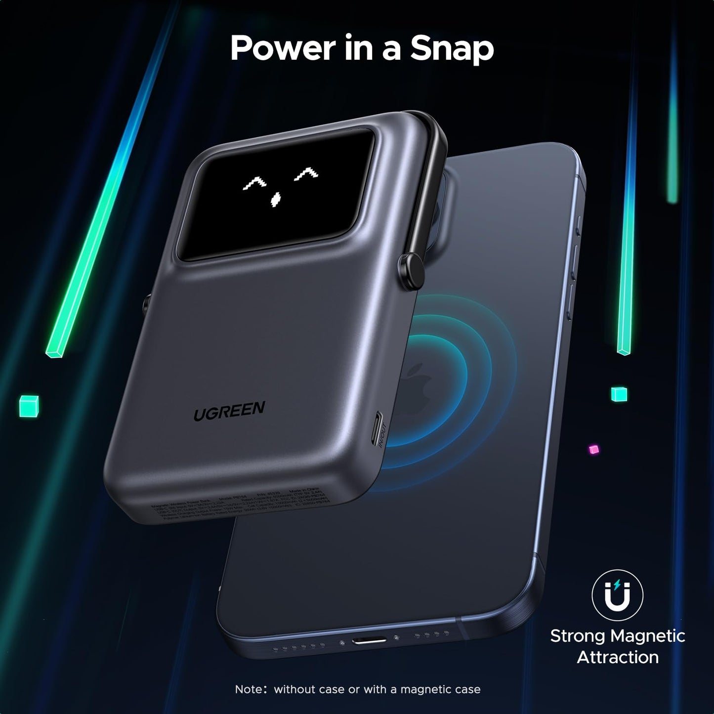 Power bank UGREEN UNO 10000 mAh magnetic 20W cu stand