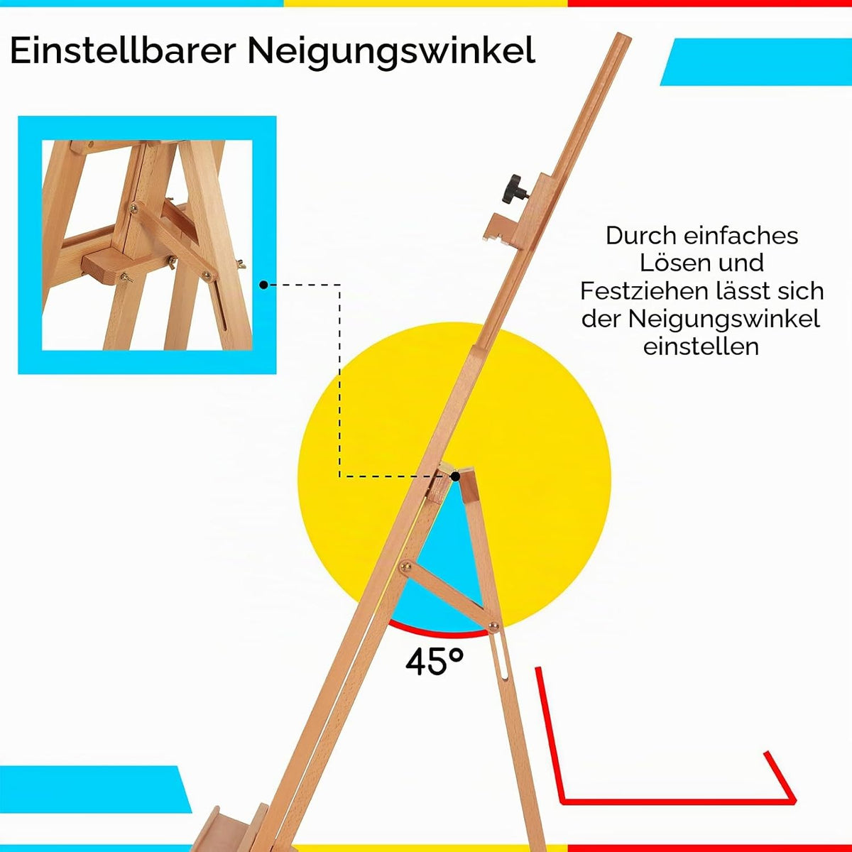 Sevalet de atelier mare MEEDEN din lemn masiv de fag