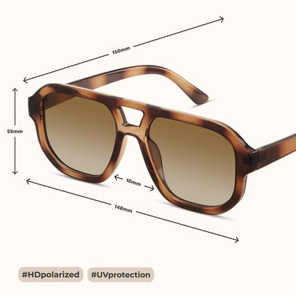 Ochelari de soare livho DK001 Polarizati Aviator Square Unisex