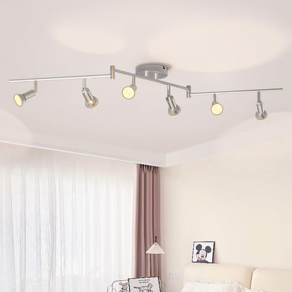 Spotlight plafon LVWIT 4 Way GU10 40W, alb, metal