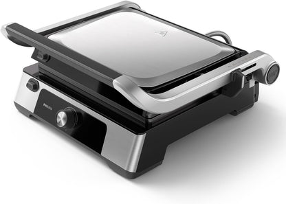 Grill de contact PHILIPS negru cu placi detasabile