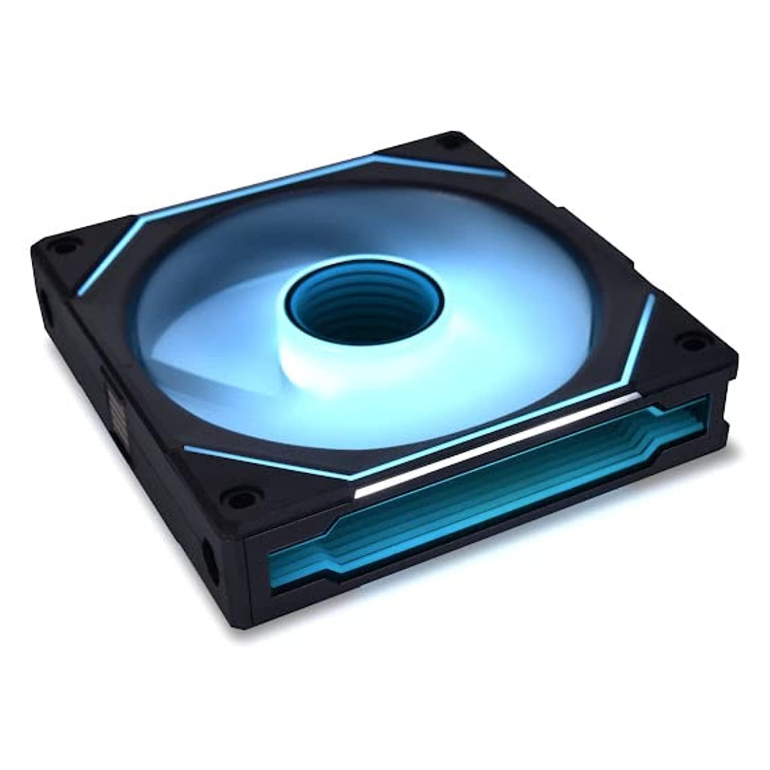 Lian Li UNI Fan SL-Infinity 120-Triple Pack-ARGB Fan-Infinity Mirror-Daisy-Chain Design-Customizable Lighting Effects-One Cable Connection-with Controller-White-(UF-SLIN120-3W)