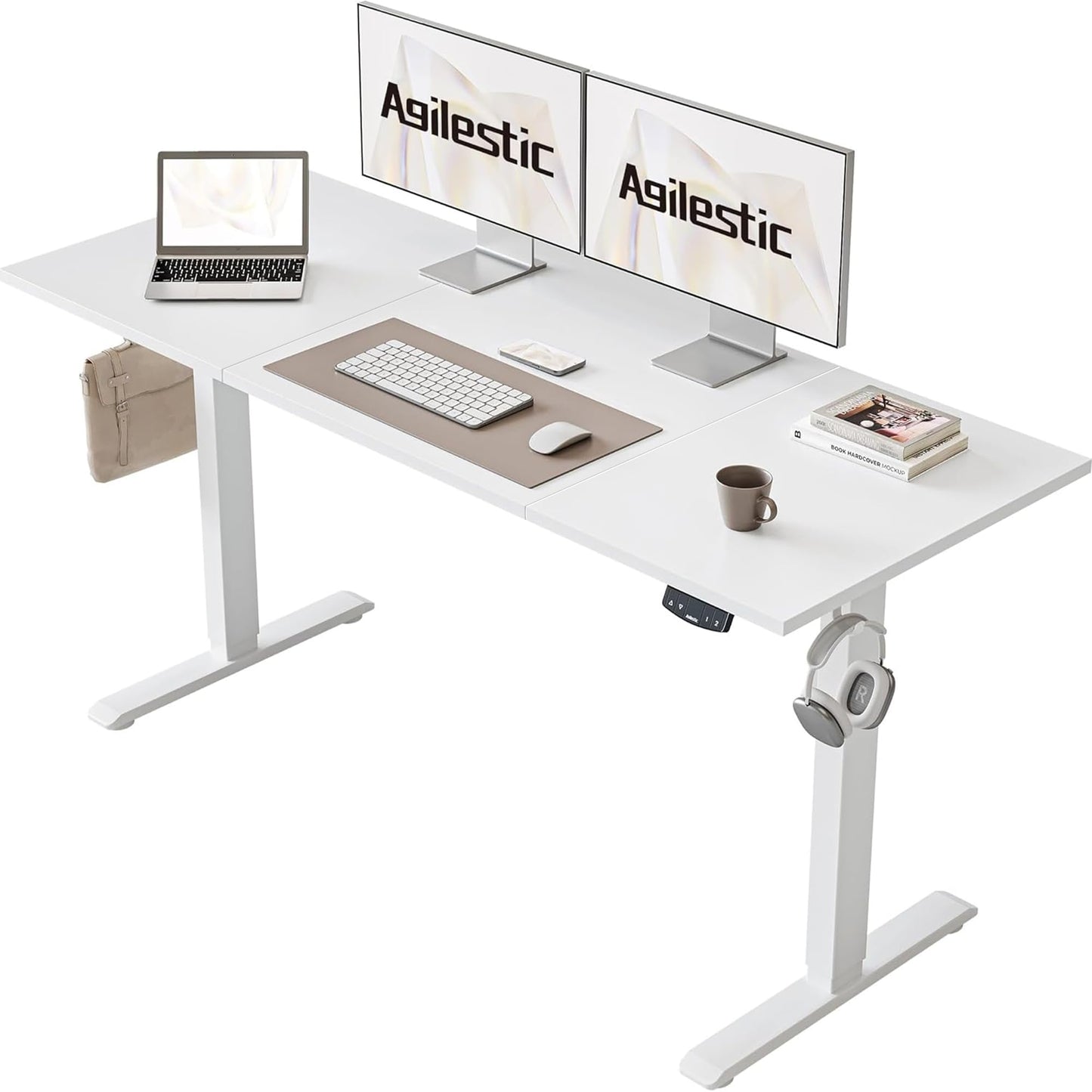 Birou Agilestic DJ Electric 140x60 cm reglabil electric anti-coliziune