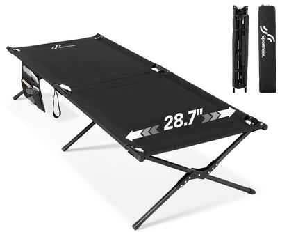 Pat pliant Sportneer 199x73 cm, XXL, pentru camping, drumetii sau oaspeti, exterior si interior