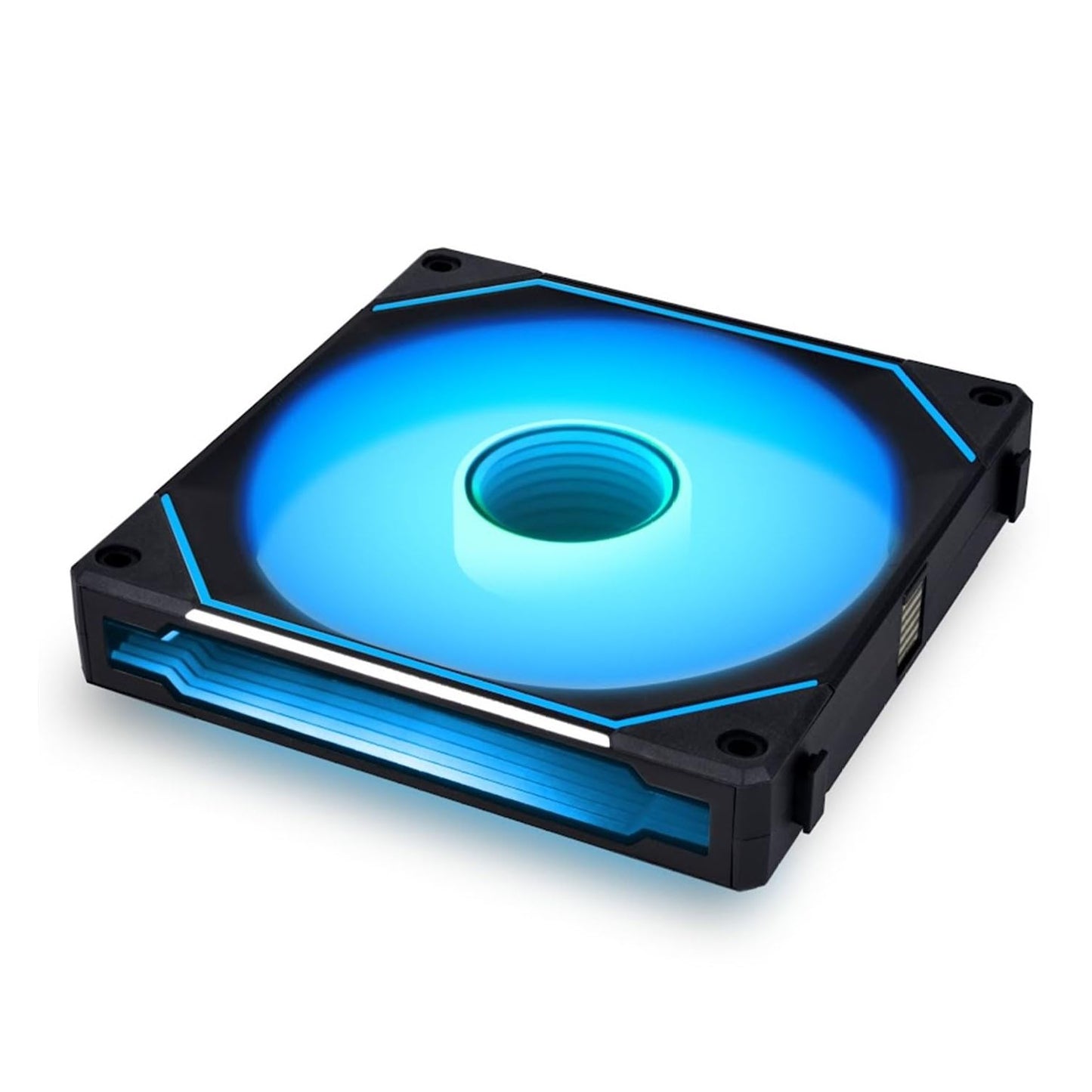 Lian Li UNI Fan SL-Infinity 120-Triple Pack-ARGB Fan-Infinity Mirror-Daisy-Chain Design-Customizable Lighting Effects-One Cable Connection-with Controller-White-(UF-SLIN120-3W)
