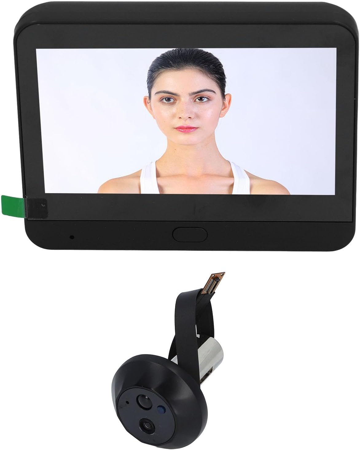 WiFi Door Viewer Camera, Wireless Digital Door Camera, 4.3 Inch LCD Display, 1080P Video Doorbell Camera, Two-Way Conversation, IR Night Vision, PIR Motion Detection