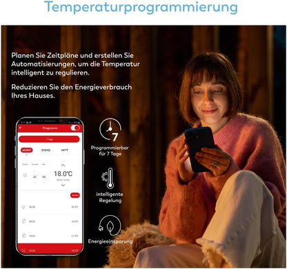Termostat inteligent WiFi Garza ETNA pentru incalzire, negru