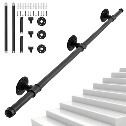Balustrada OUUTMEE Fier forjat 100 cm neagra