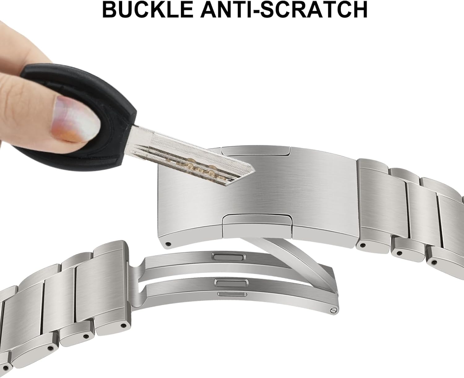 TRUMiRR 49 mm 46 mm 45 mm 44 mm 42 mm (Series 3 2 1) Compatible with Apple Watch Strap Titanium, Stainless Steel Link Bracelet Titanium Replacement Straps for iWatch Ultra 2/Ultra, Series 10/9/8/7/6/5