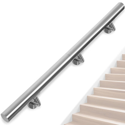 Balustrada OUUTMEE Handlauf din otel inoxidabil 200 cm, 304