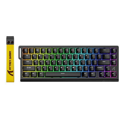 Tastatura gaming X68 HE ATTACK SHARK, 8000Hz Rapid Trigger, Magnetic