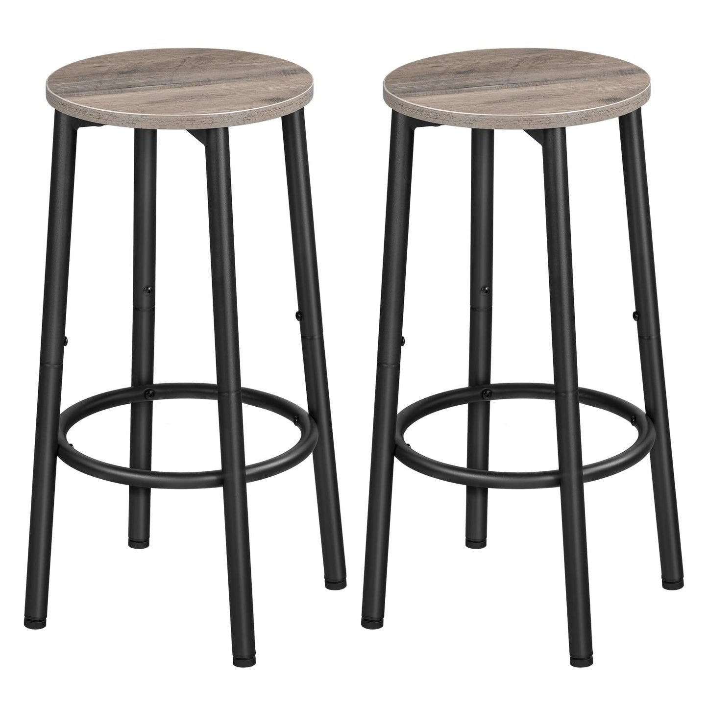 Scaune de bar HOOBRO BF03BYP401 Set 4 Rustic Brown 25.2 inch