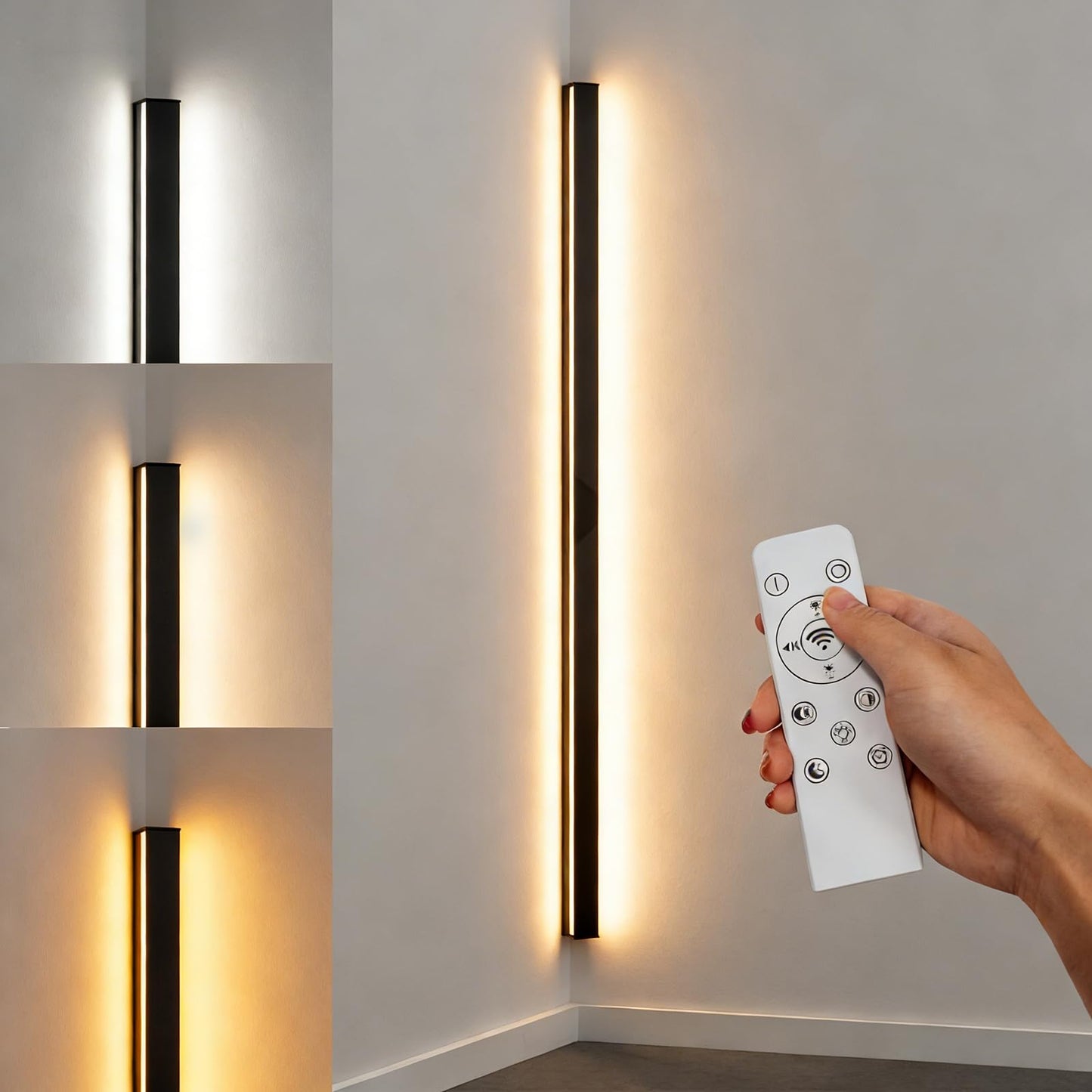 Lampa perete LANMOU LED 150 cm 50W 4000 lm cu telecomanda