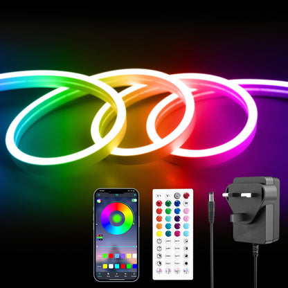 Banda LED RGB 15m Neon Rope Light App Remote IP65 Outdoor