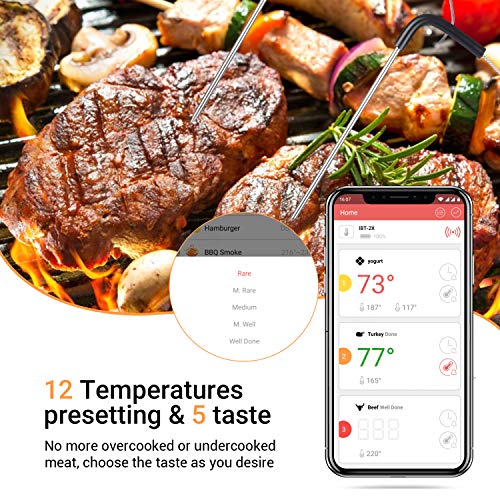 Termometru gatit IBT-2X INKBIRD + Bluetooth dual + alarme temperatura carne