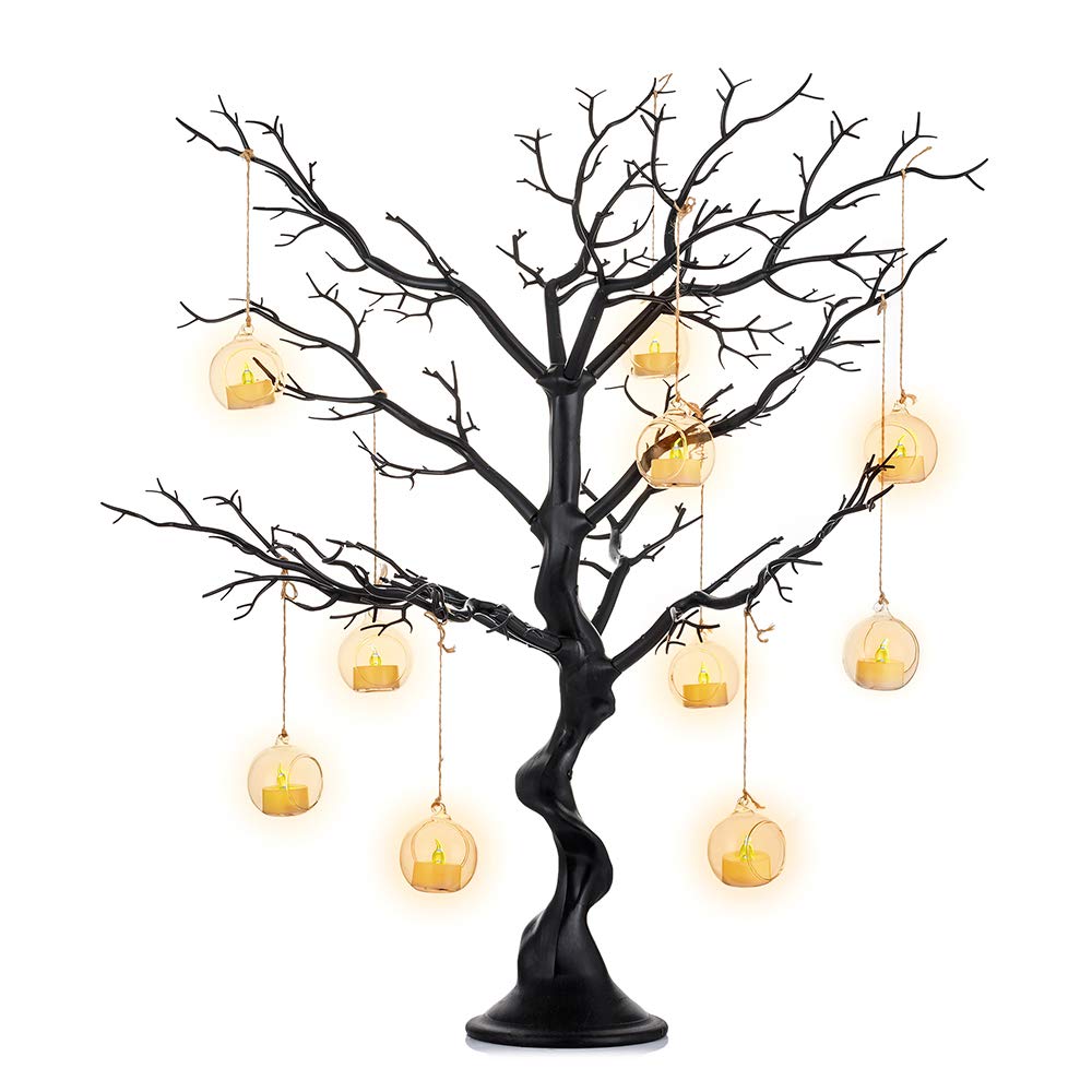 Brad decorativ NUPTIO Twig alb 75 cm pentru masa si vitrina