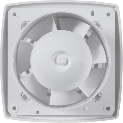 Vent Systems 100mm Electric Bathroom Fan - White - Wall, Ceiling Mounted - Low Noise Extractor Fan - Energy Efficient Fan for Home, Kitchen, Garage