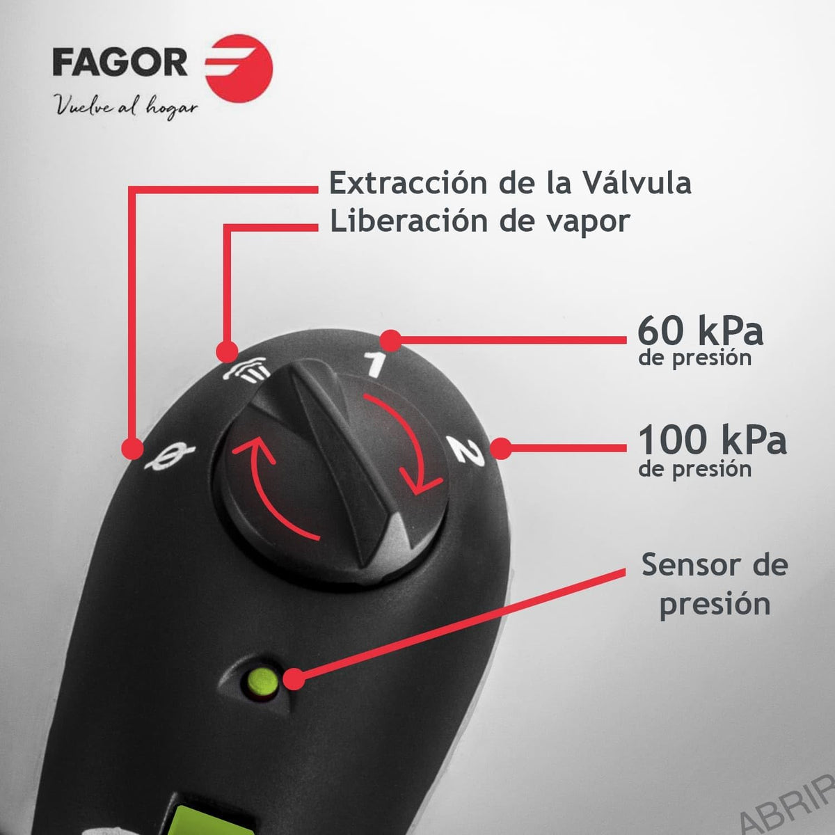 Oala sub presiune Fagor Commercial Rapid Xpress, 4 L, inox 18/10, inductie, 2 niveluri de presiune