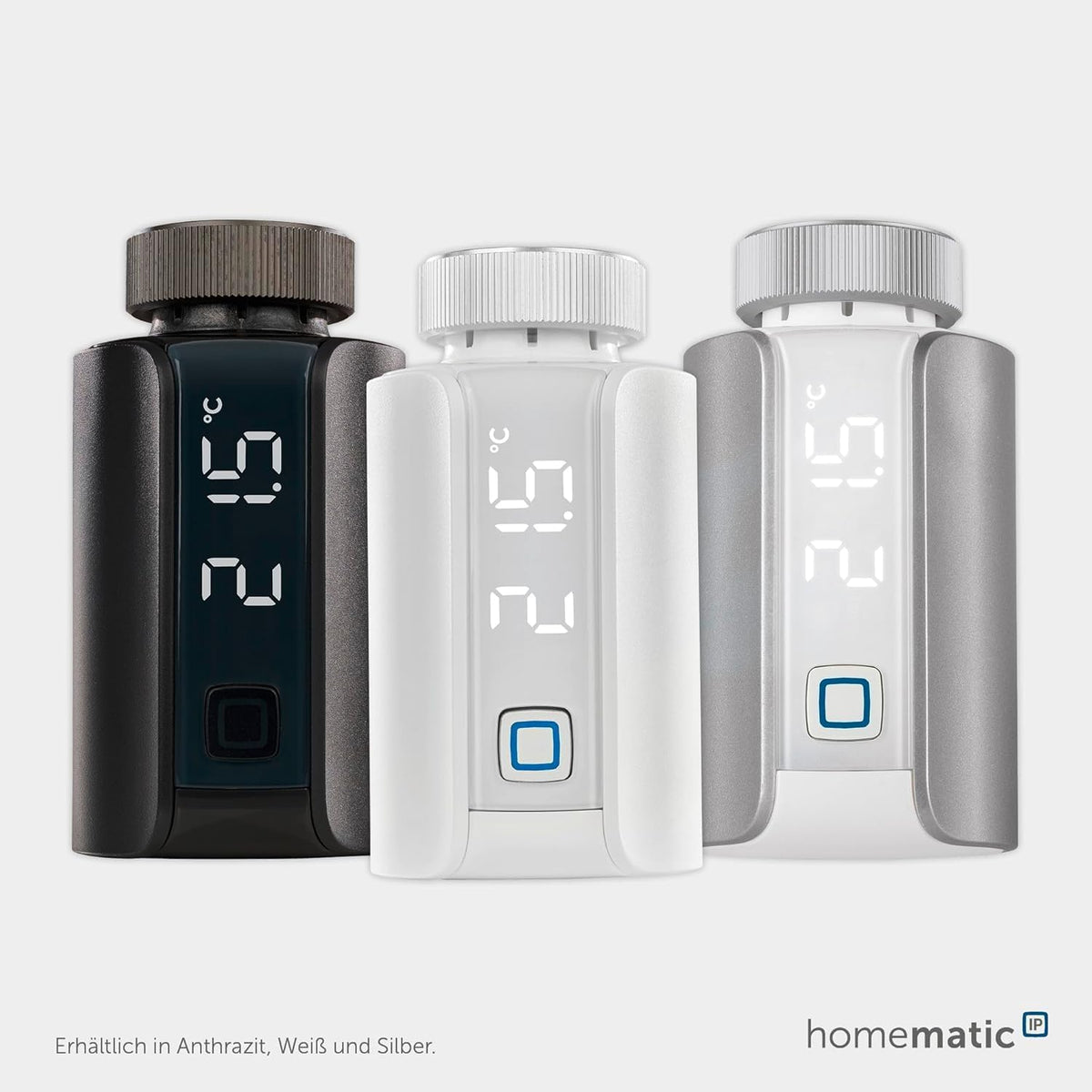 Termostat inteligent pentru calorifer Homematic IP Evo cu control prin aplicatie si comanda vocala