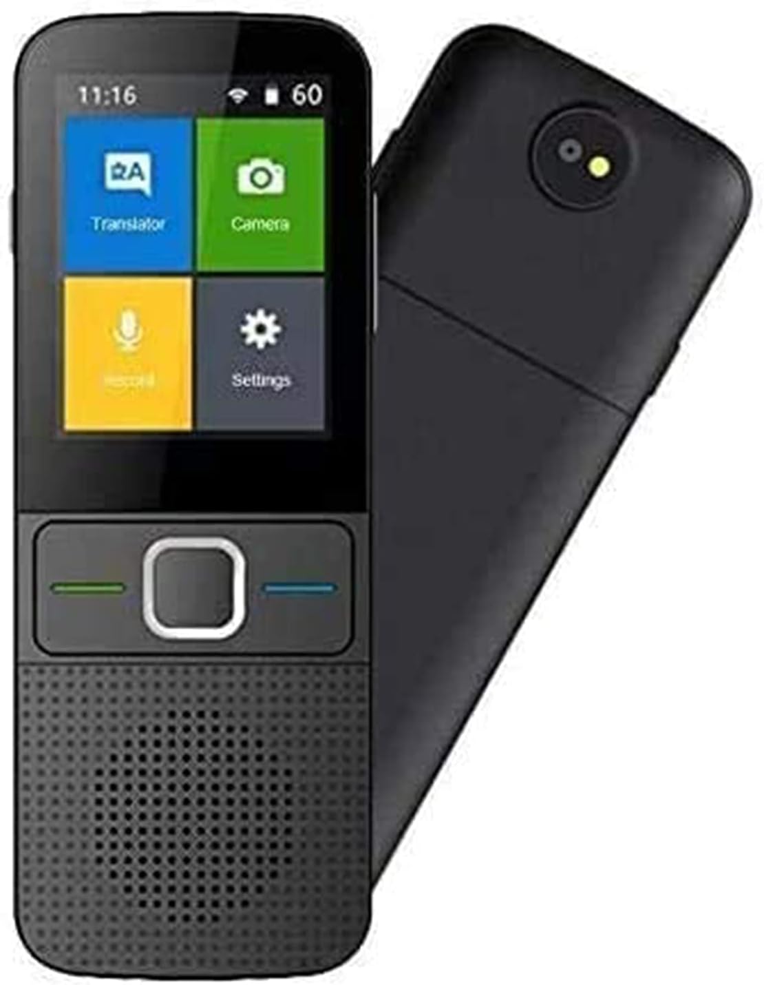 Portable Language Translator Device, 137 Languages Mini Smart WiFi Voice Translator with 2.4 Inch Touch Screen, Voice/Text/Recording