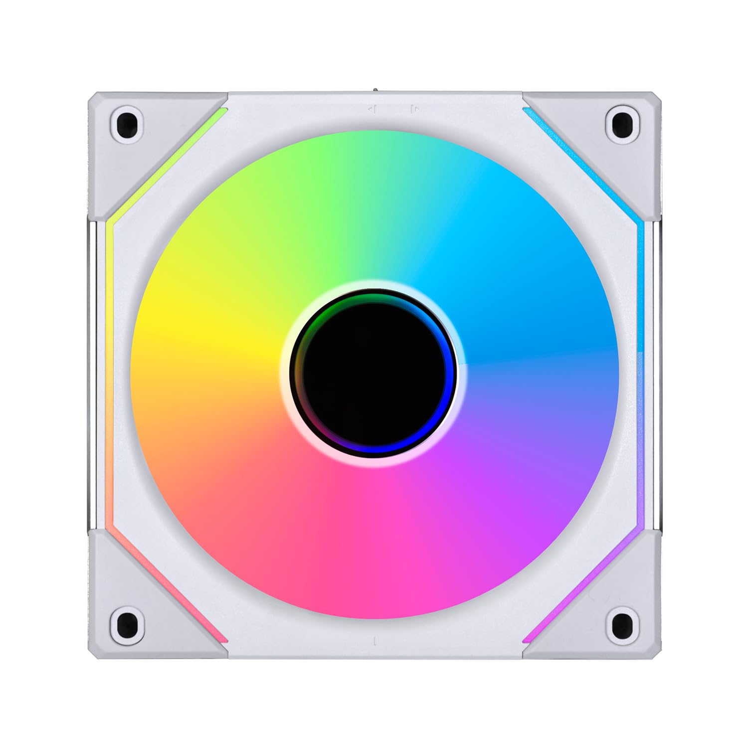 Lian Li UNI Fan SL-Infinity 120-Triple Pack-ARGB Fan-Infinity Mirror-Daisy-Chain Design-Customizable Lighting Effects-One Cable Connection-with Controller-White-(UF-SLIN120-3W)