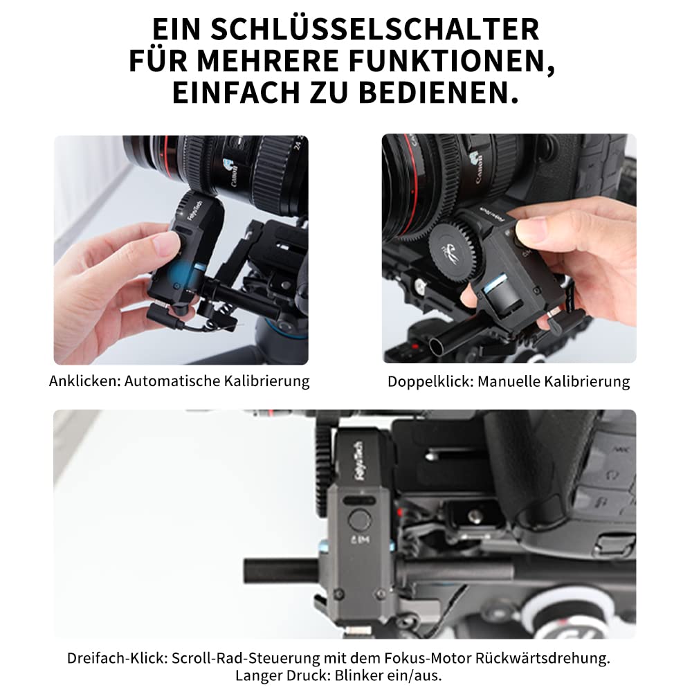 Motor follow focus FeiyuTech FM1 pentru gimbal SCORP, control precis