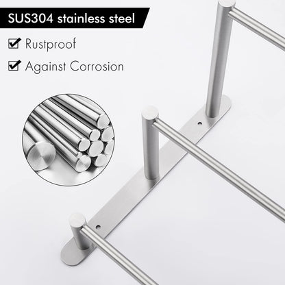 Suport prosoape KES BTH202S75-2 inox 3 niveluri 75 cm perete