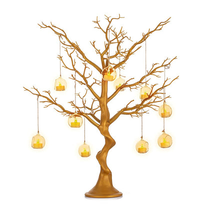 Brad decorativ NUPTIO Twig alb 75 cm pentru masa si vitrina