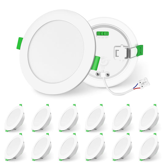 Spot LED incastrat dimabil 8W IP44 set 6 buc + ALUSSO + 3 temperaturi