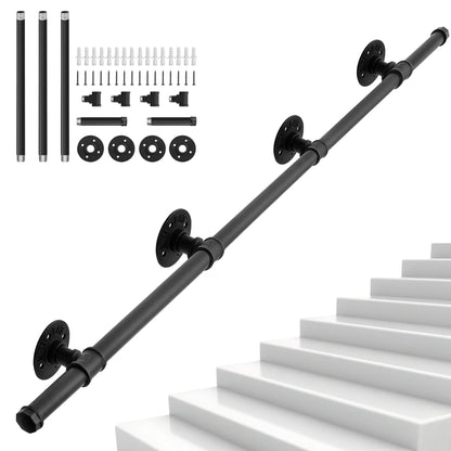 Balustrada OUUTMEE Fier forjat 100 cm neagra