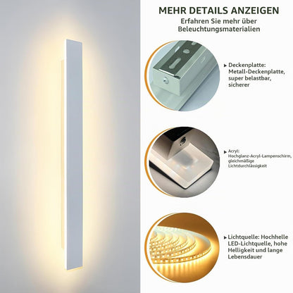 Aplica LED de interior ZTWLEED 120 cm, 44 W, alba