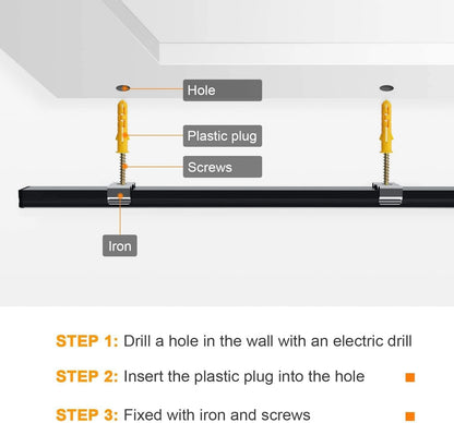 Profil LED Angdarun 1m V-shape aluminiu 10 bucati cu capac negru