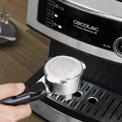 Espressor Cecotec Power Espresso 20, 850 W, rezervor 1.5 L, 20 bari