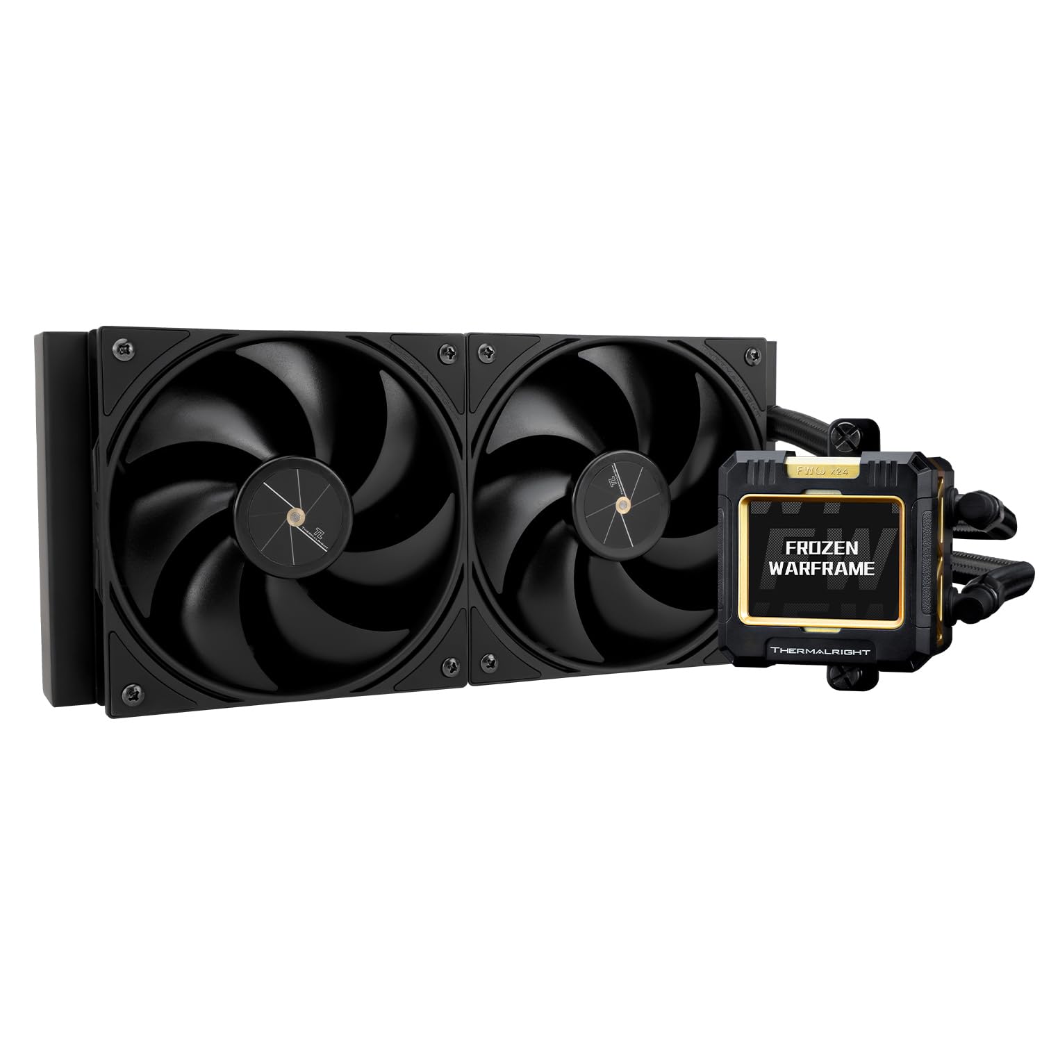 Thermalright FW 240 Black-240mm AIO CPU Liquid Cooler,IPS LCD Screen with 320 * 240 Resolution,for AM4/AM5,Intel LGA1700/1851,”2.4 inch”Magnet-Absorbent LCD Screen for Images -Black