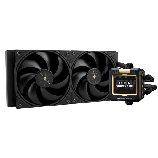 Thermalright FW 240 Black-240mm AIO CPU Liquid Cooler,IPS LCD Screen with 320 * 240 Resolution,for AM4/AM5,Intel LGA1700/1851,”2.4 inch”Magnet-Absorbent LCD Screen for Images -Black
