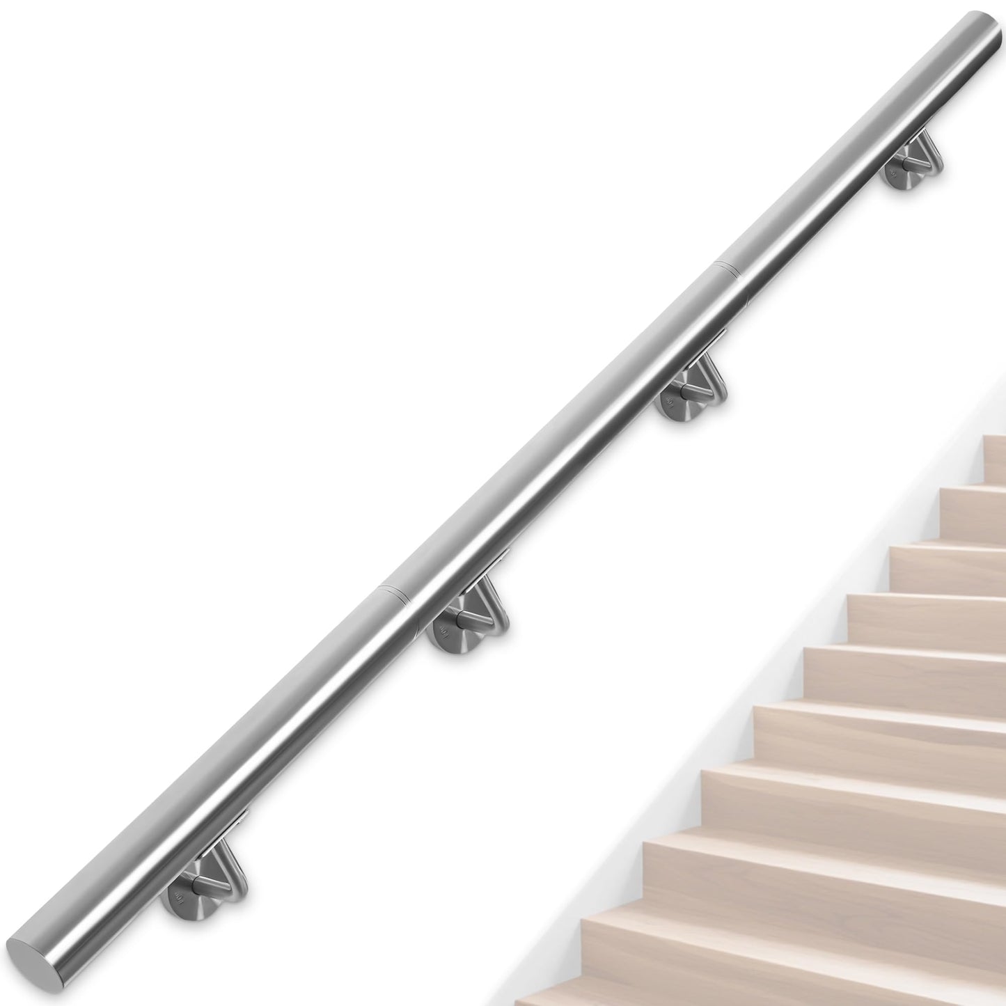 Balustrada OUUTMEE Handlauf din otel inoxidabil 200 cm, 304